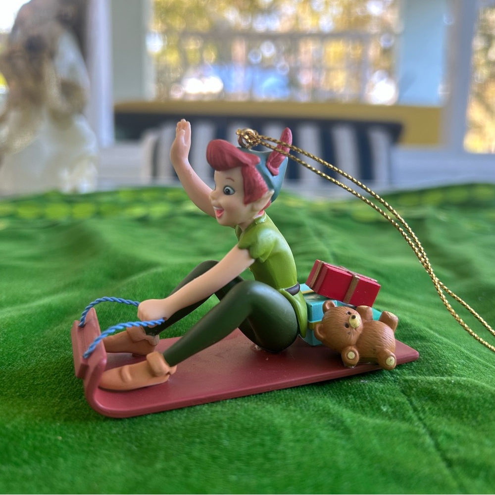 Vintage Disney Peter Pan Christmas Ornament with Box - Collectible Gift
